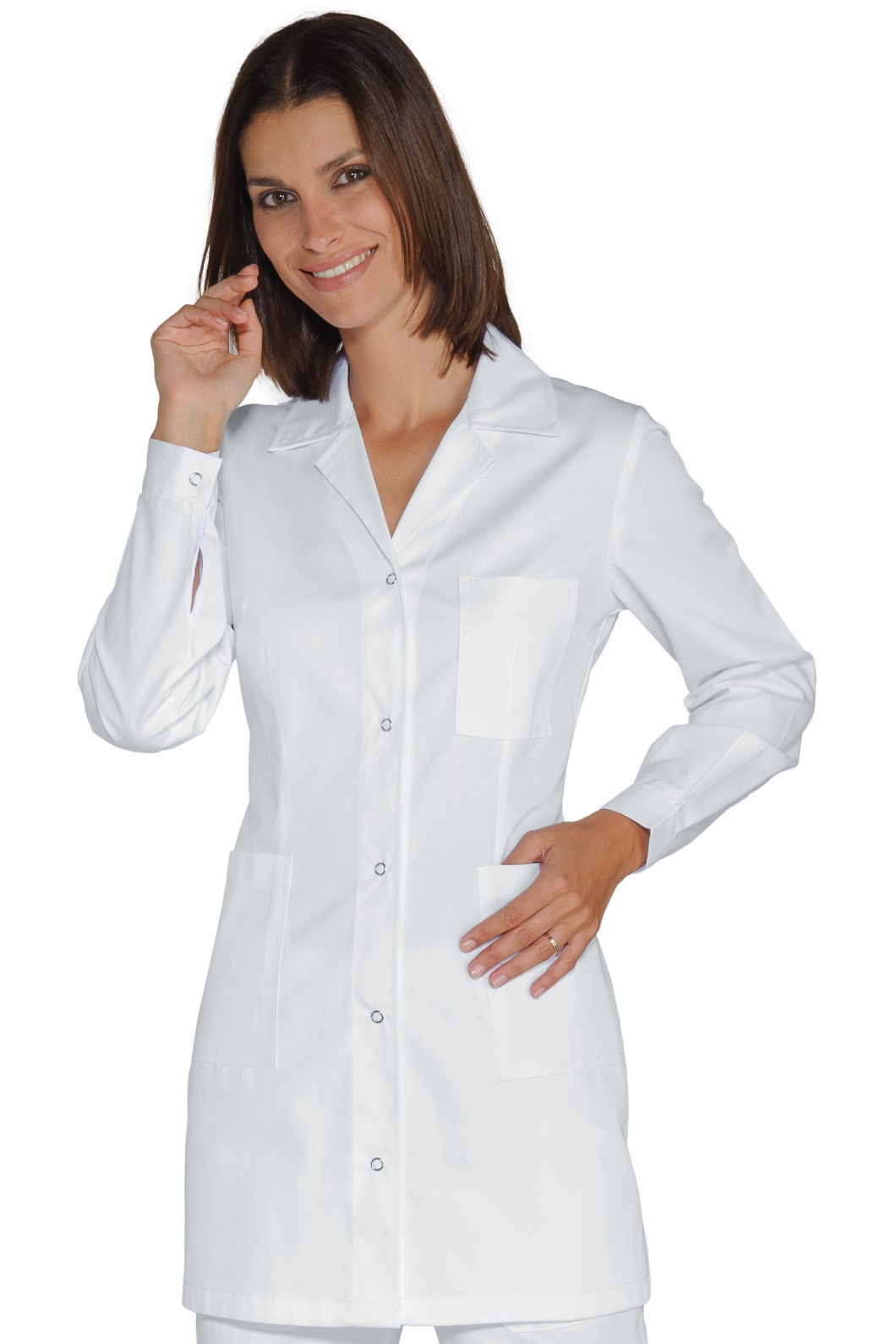 MARBELLA casacca leggera con bottoni a pressione per medicale - immagine 2