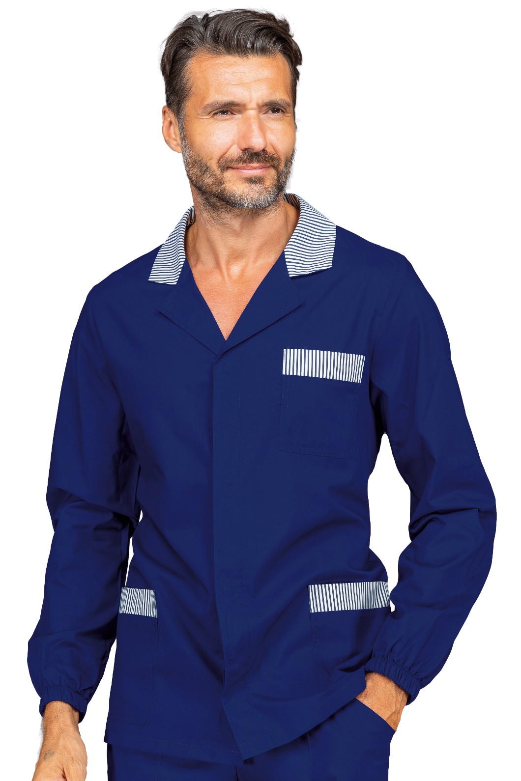 Giacca Corta o Casacca Da Uomo a Manica Lunga in Grigio, Blu o Rosso