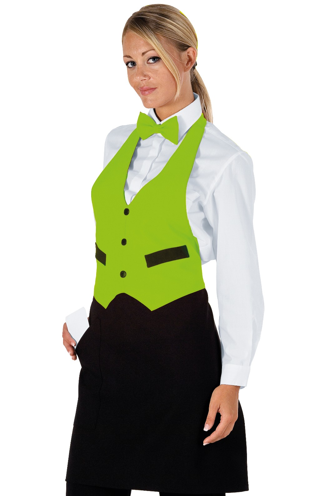 Grembiule con Pettorina a Gilet Per Ristoranti Bar Garcon - immagine 11