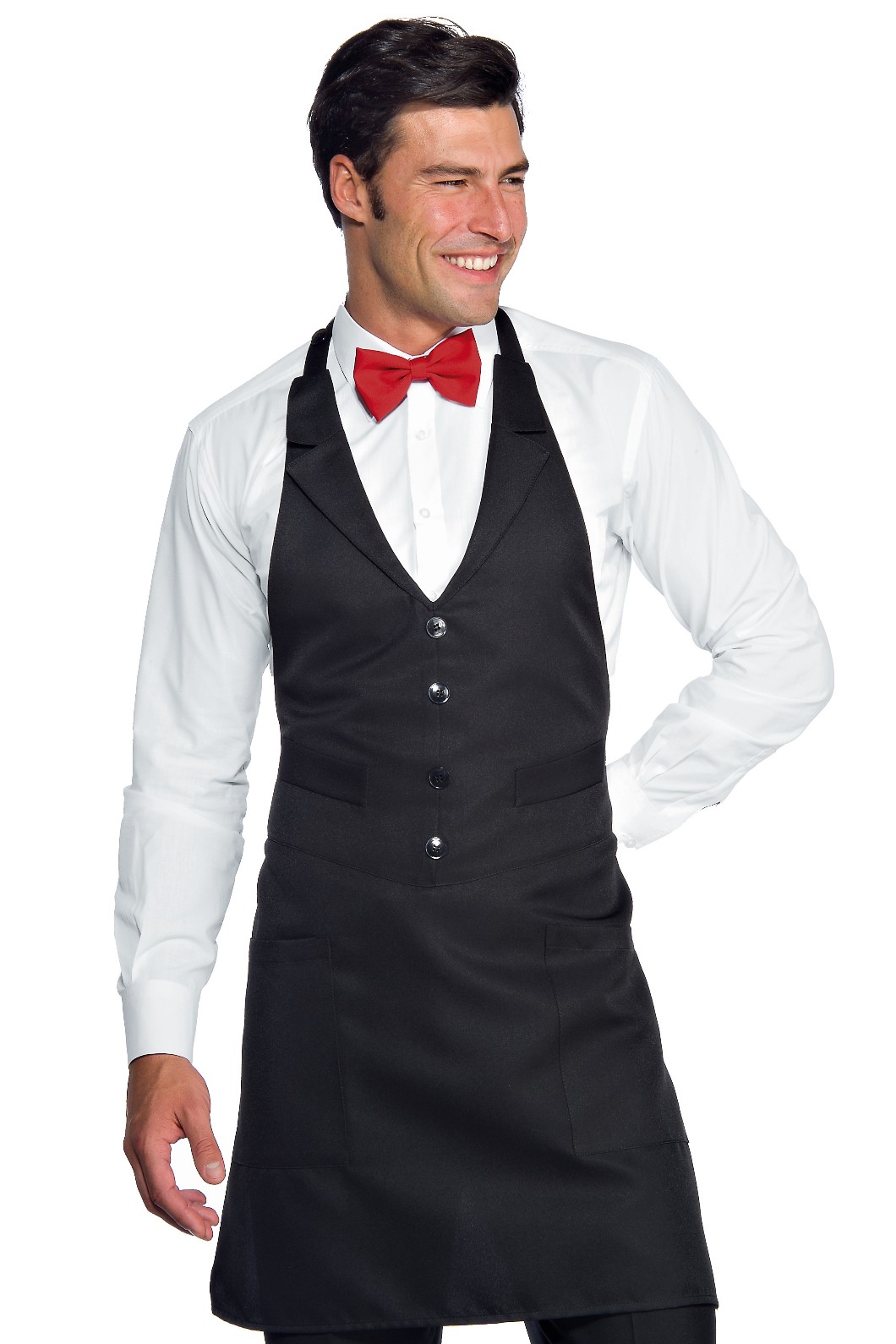 Grembiule Con Pettorina A Gilet Per Bar Ristoranti Gelaterie - immagine 2