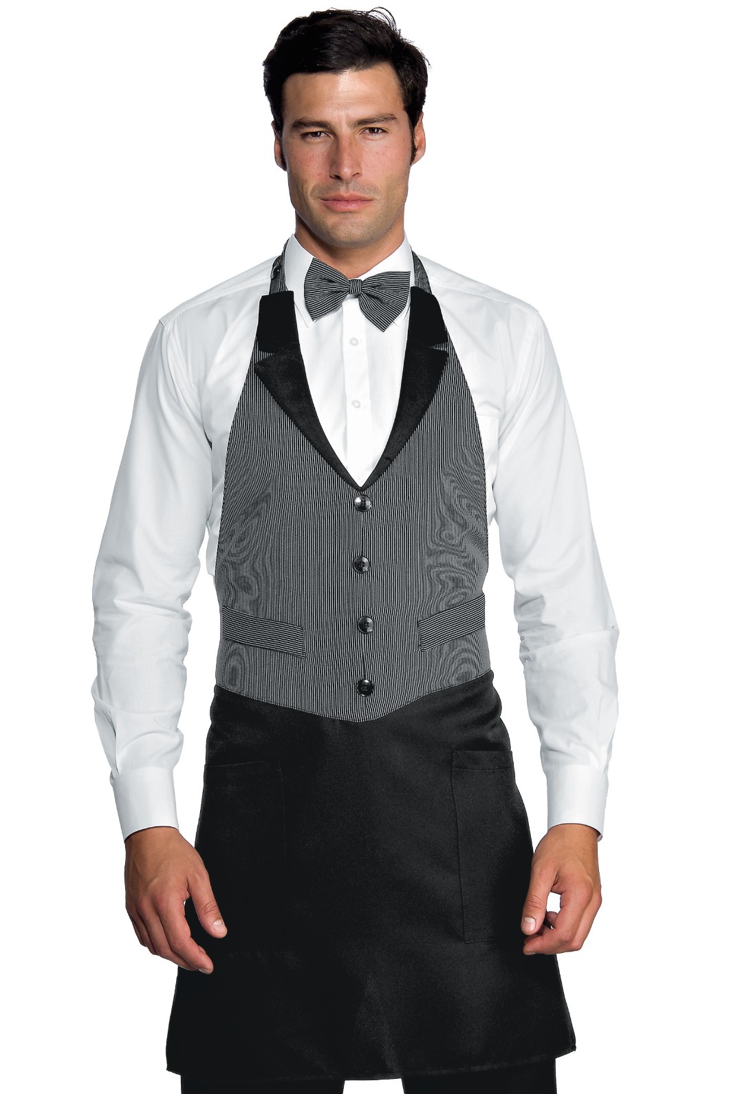 Grembiule Con Pettorina A Gilet Per Bar Ristoranti Gelaterie - immagine 4