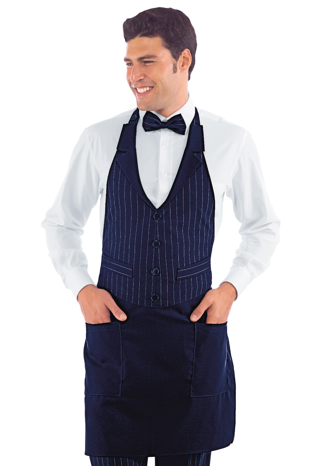 Grembiule Con Pettorina A Gilet Per Bar Ristoranti Gelaterie - immagine 6