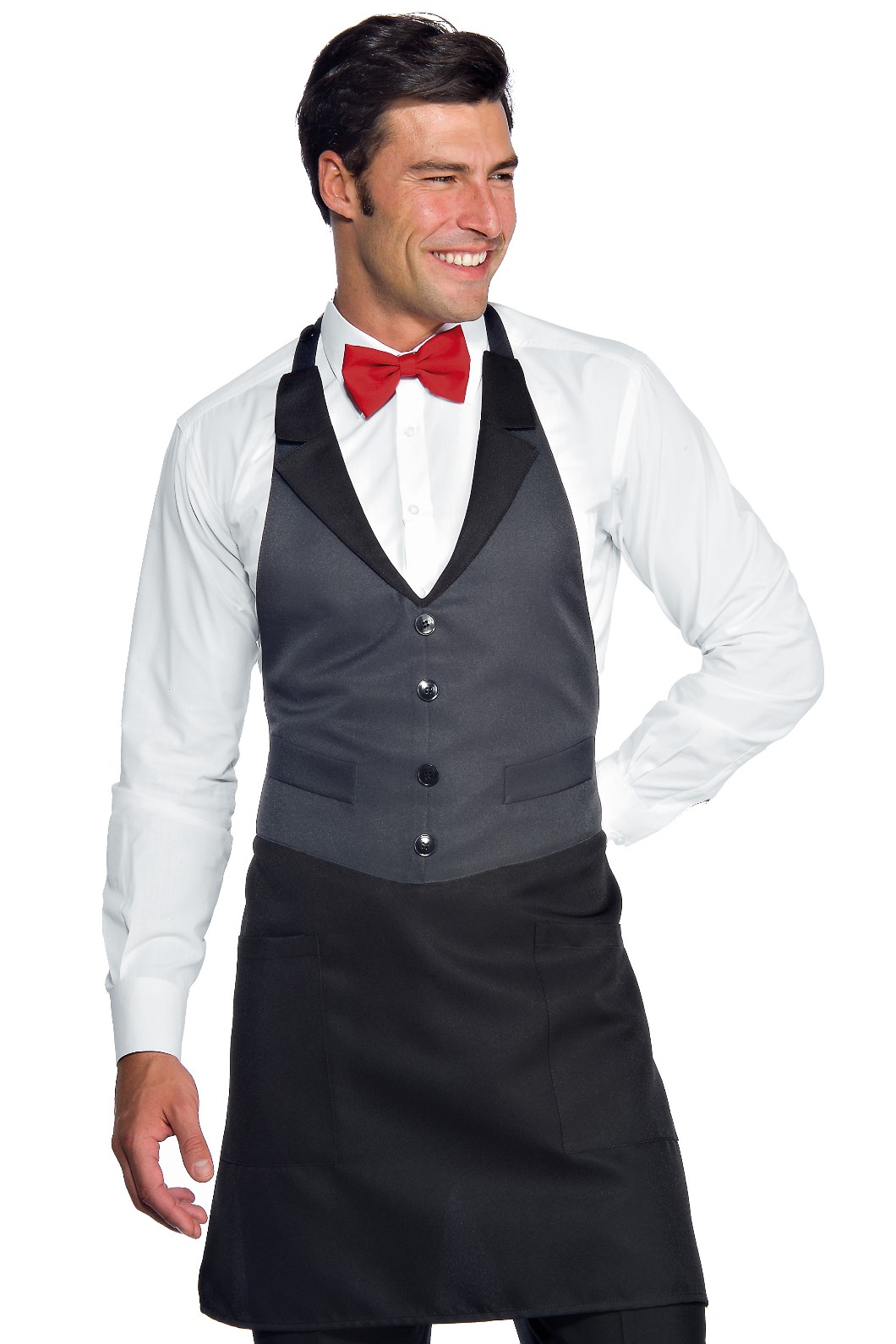 Grembiule Con Pettorina A Gilet Per Bar Ristoranti Gelaterie - immagine 7