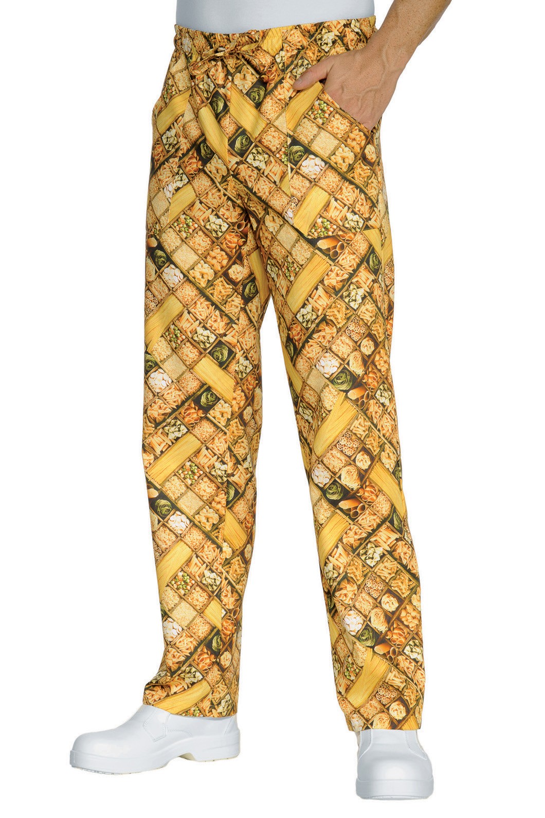 Pantalone in Cotone da Cuoco o Per Cucina Ristorante Pizzeria, Con Simpatiche Fantasie Alimentari - immagine 5