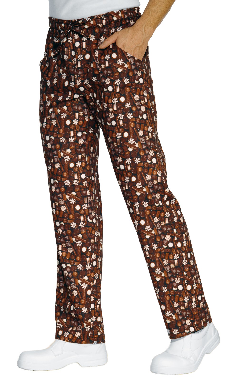 Pantalone in Cotone da Cuoco o Per Cucina Ristorante Pizzeria, Con Simpatiche Fantasie Alimentari - immagine 7