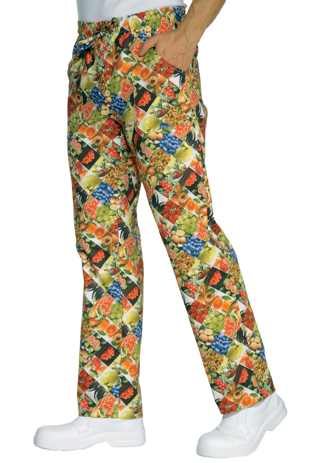 Pantalone in Cotone da Cuoco o Per Cucina Ristorante Pizzeria, Con Simpatiche Fantasie Alimentari - immagine 8