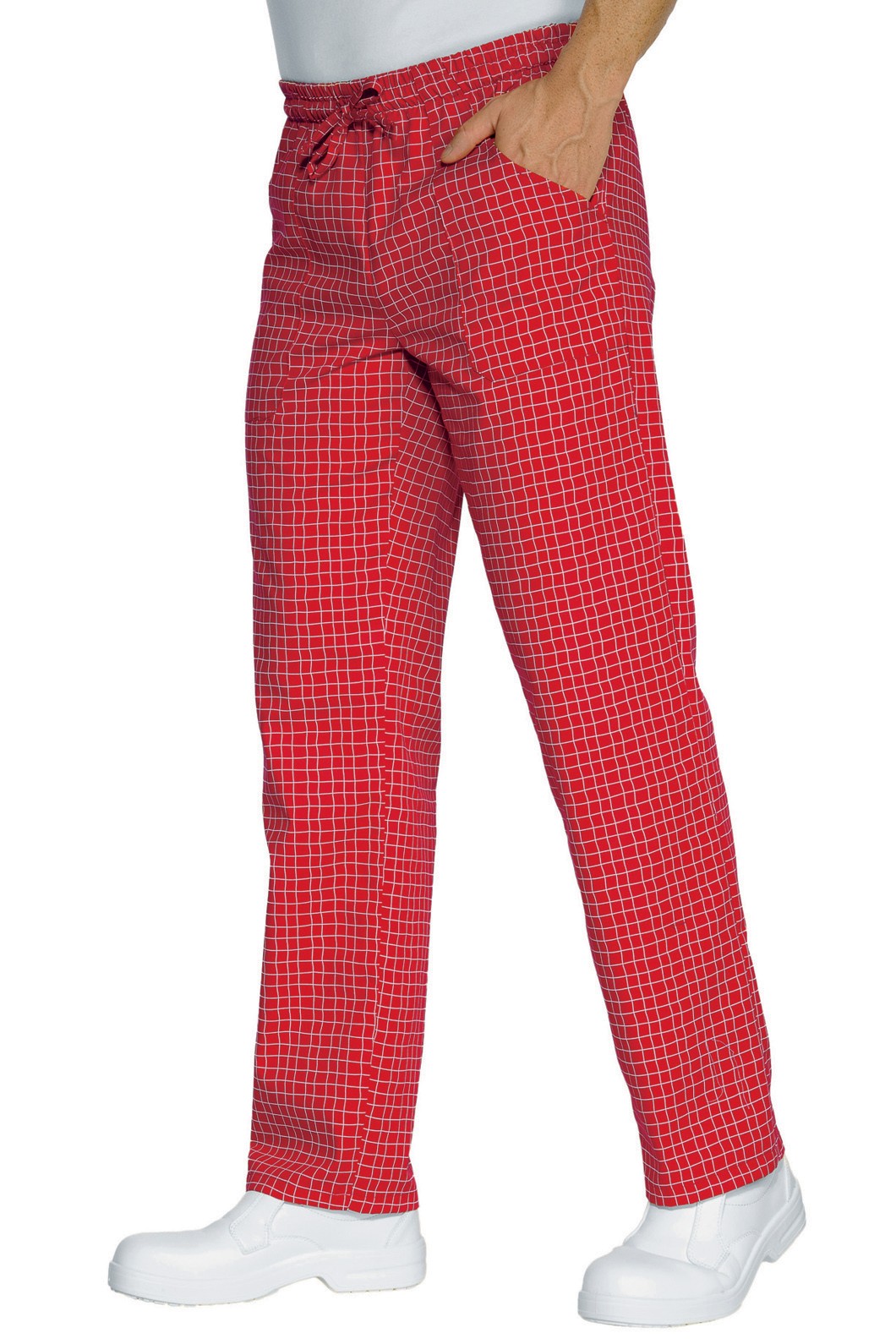 044639 - Pantalone da cucina a quadretti - immagine 3