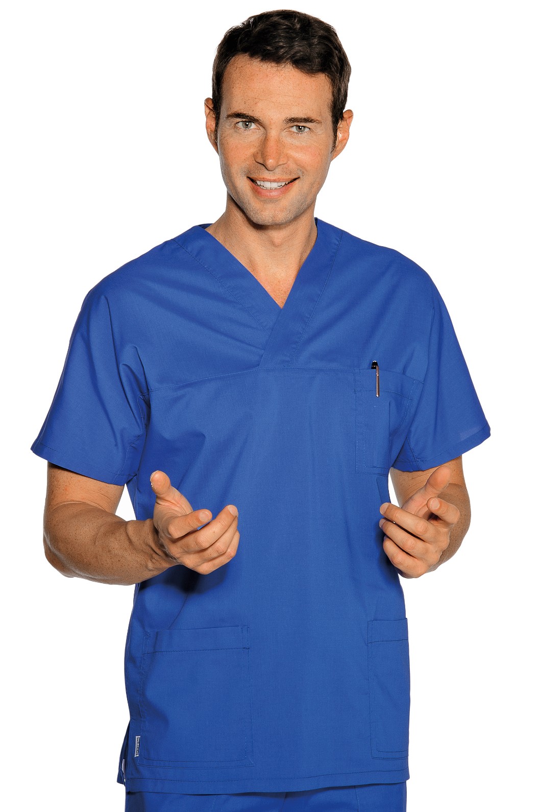 045003 - Casacca con scolloa V manica corta leggera gr. 125 per medicale più colori - immagine 7