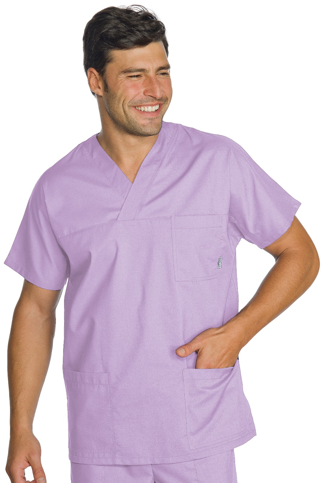 045003 - Casacca con scolloa V manica corta leggera gr. 125 per medicale più colori - immagine 10