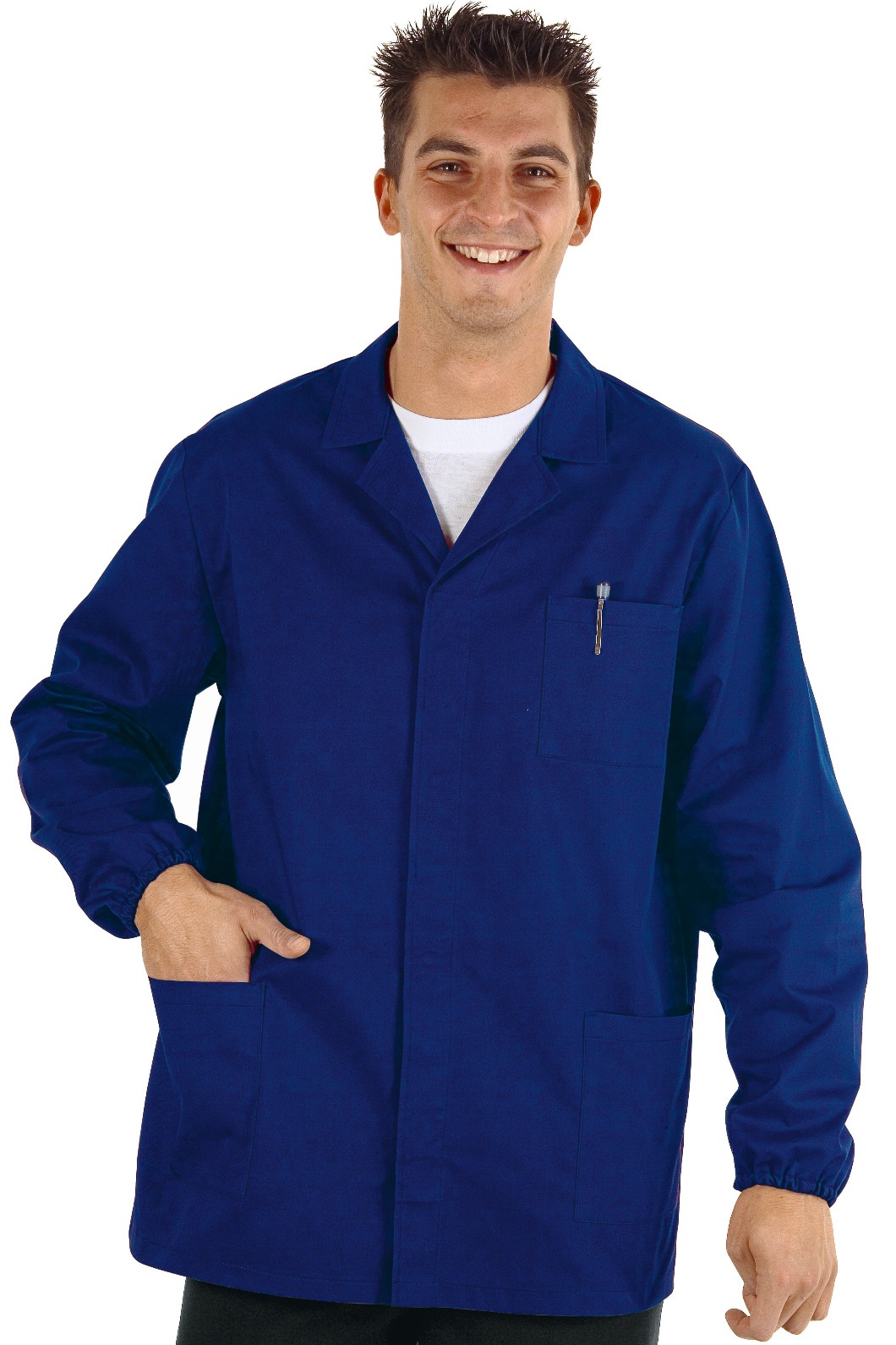 052102 - Camice corto da lavoro generico 125 g Blu, Verde, Azzurro - immagine 2