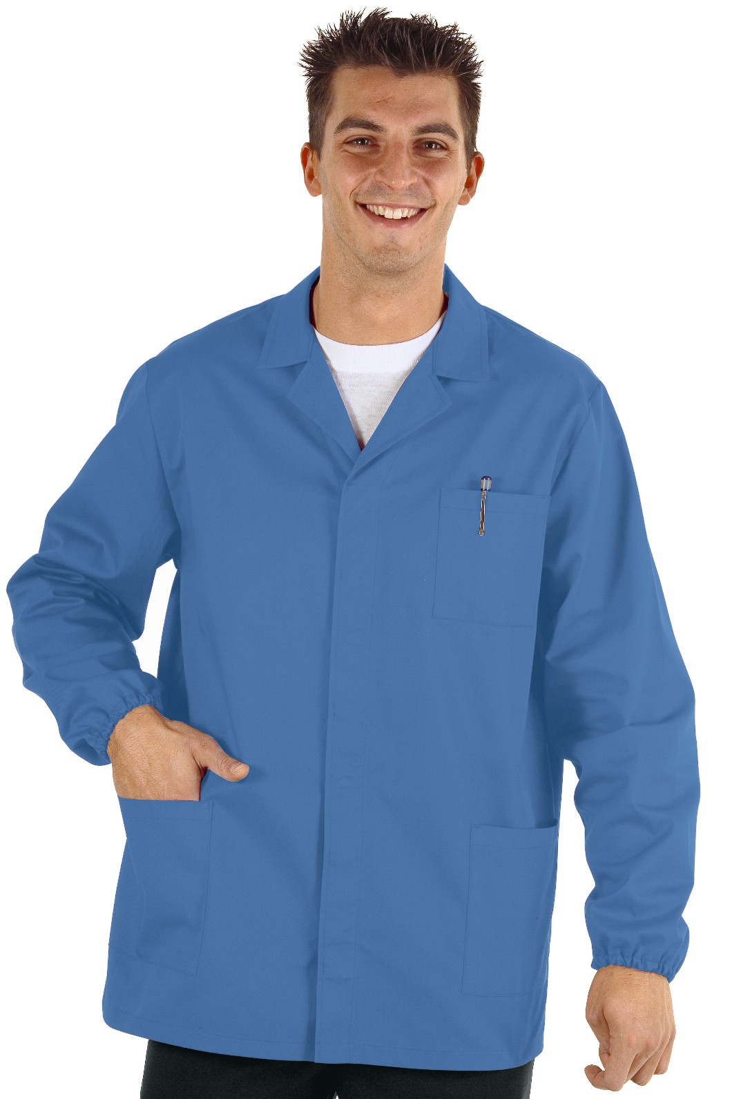 052102 - Camice corto da lavoro generico 125 g Blu, Verde, Azzurro - immagine 3