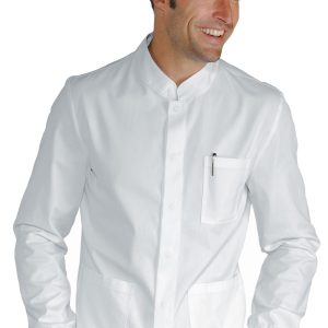 CORFU' - Casacca bianca uomo collo corena medicale