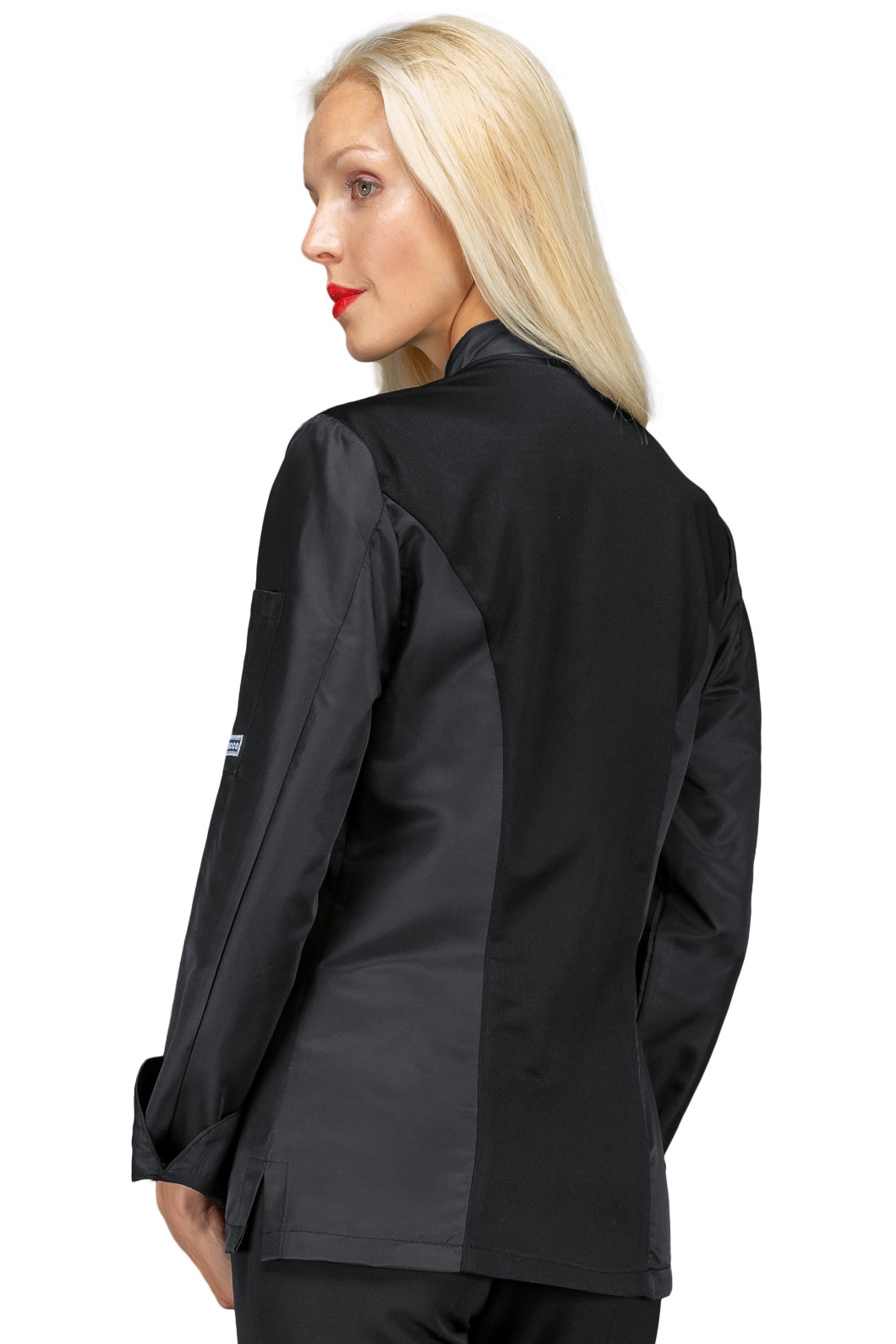 ALASKA - Giacca Chef donna nera o bianca in tessuto antimacchia Superdry ML MC gr. 85 - immagine 8