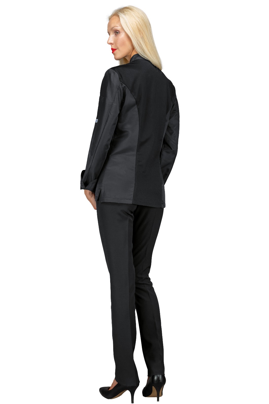 ALASKA - Giacca Chef donna nera o bianca in tessuto antimacchia Superdry ML MC gr. 85 - immagine 10