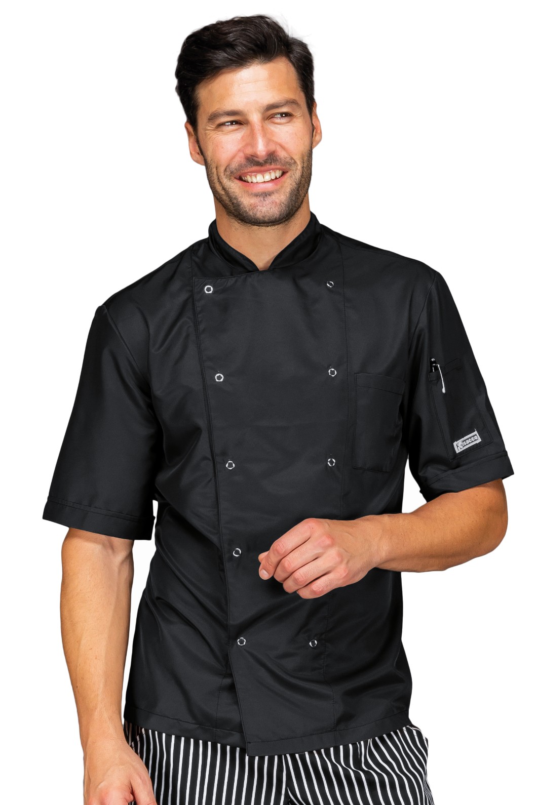 059008 - Giacca Chef nera o bianca in tessuto Superdry antimacchia bottoni automatici ML MC - immagine 5