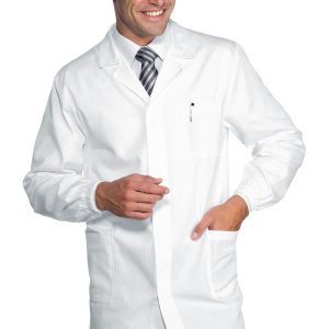 060008 - Camice bianco uomo corto in cotone bottoni automatici fino alla 5XL