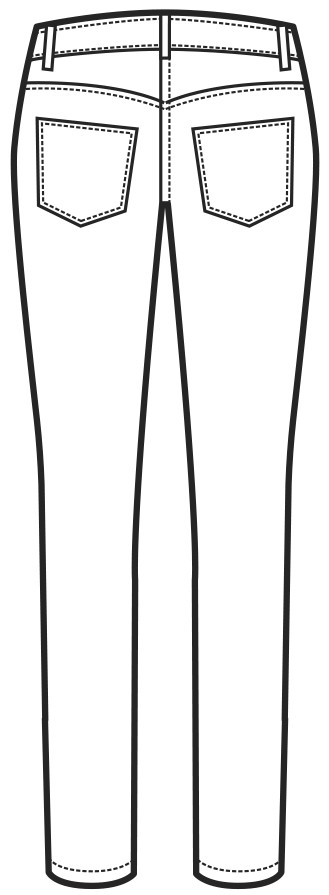 MARGARITA - Pantalone donna nero stretch - immagine 4