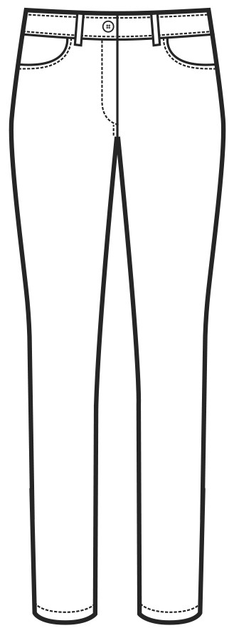 MARGARITA - Pantalone donna nero stretch - immagine 3