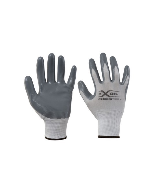 GGC014 - Guanto in poliestere senza cuciture (13g). Rivestito di nitrile solido