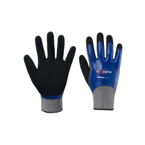 GGC055 - Guanto Taglio D HPPE-Vetro in nitrile doppia spalmatura