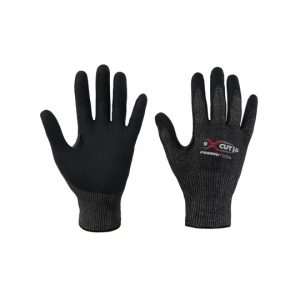 GGC050 - Guanto Taglio D HPPE-Acciaio rivestimento in nitrile micro foam traspirante