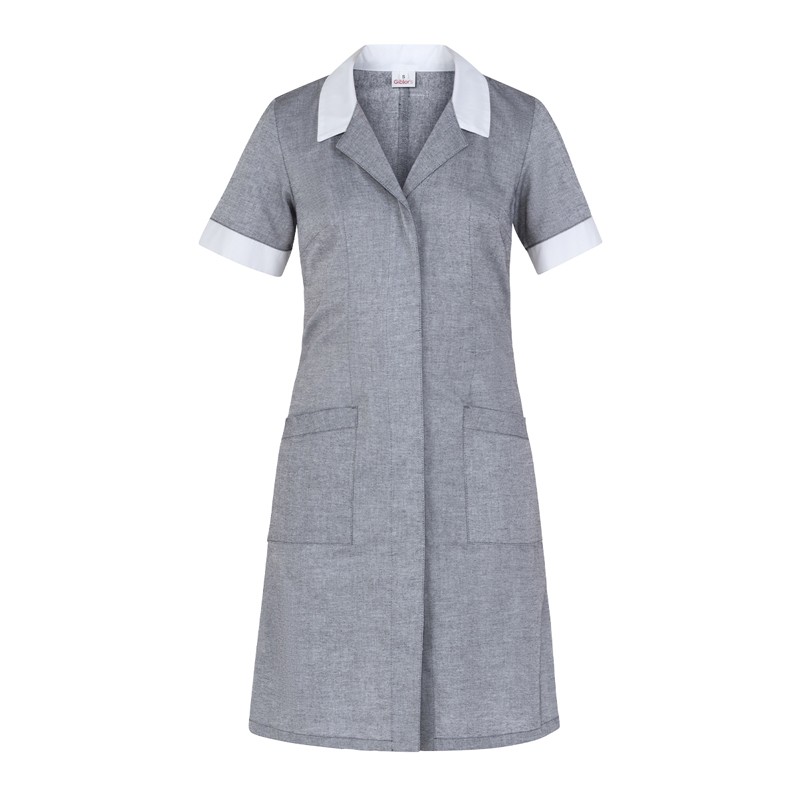 AMALIA - Camice leggero a manica corta in cotone per colf o servizio pulizie - immagine 2