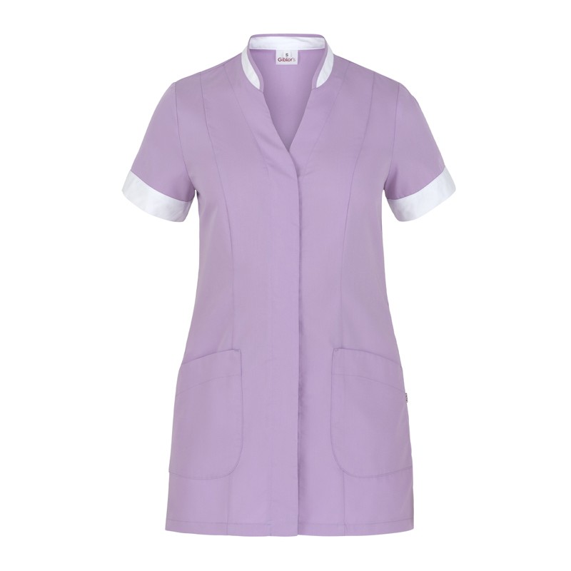 AURELIA - Casacca da donna con scollo a V maniche corte per settore estetico o hotelerie - immagine 5