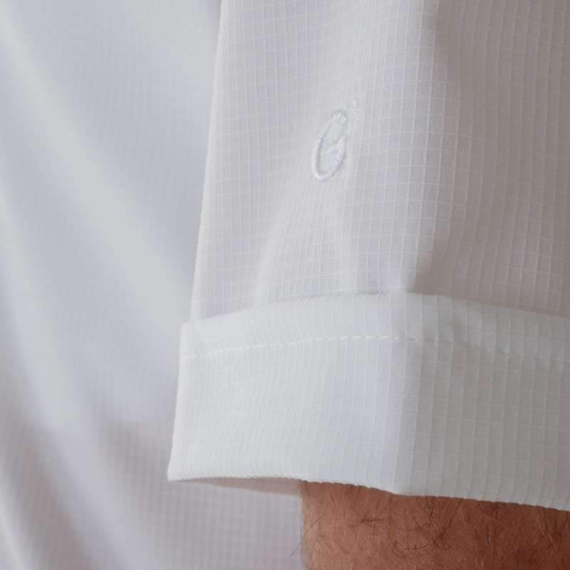 ARON - Giacca chef maniche corte leggera in bianco o nero - immagine 7