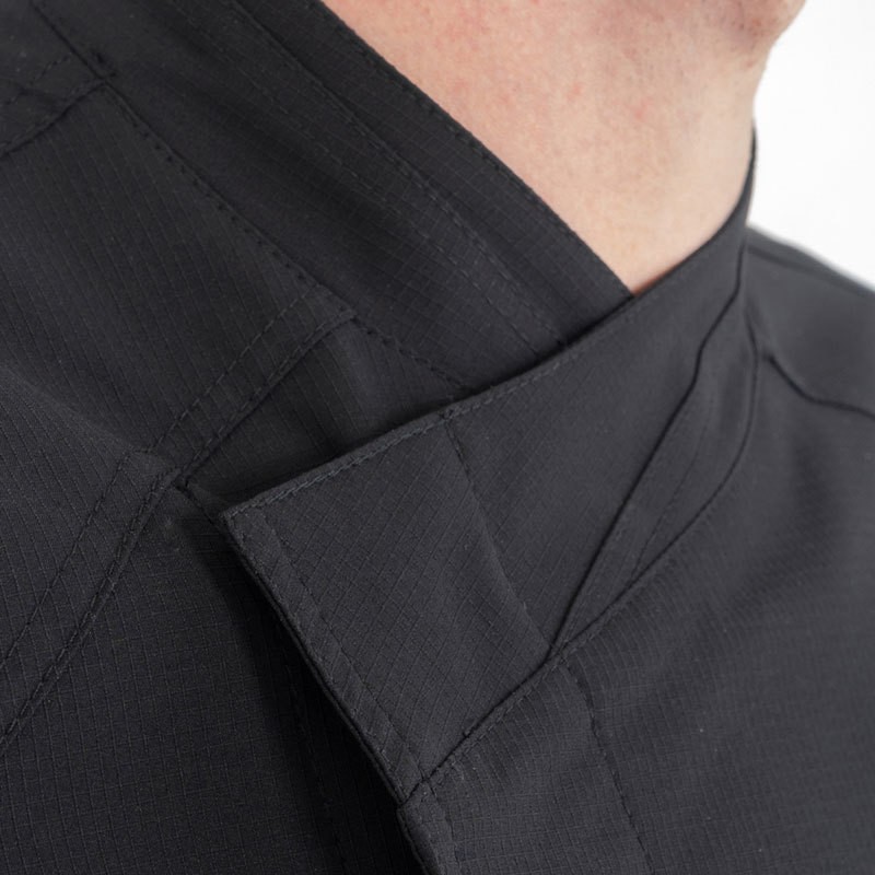 ARON - Giacca chef maniche corte leggera in bianco o nero - immagine 9