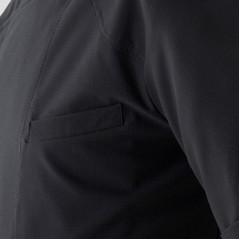 ARON - Giacca chef maniche corte leggera in bianco o nero - immagine 10