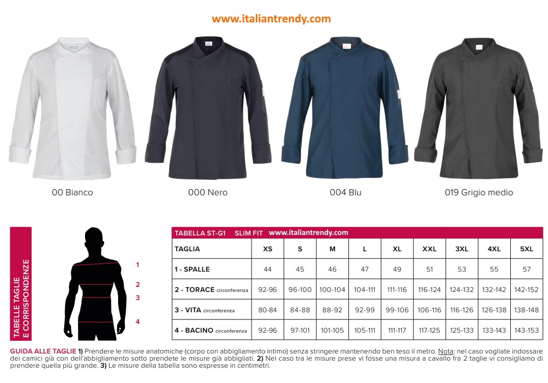 MICHAEL - Giacca chef leggera in 4 colori tessuto idrorepellente - immagine 13