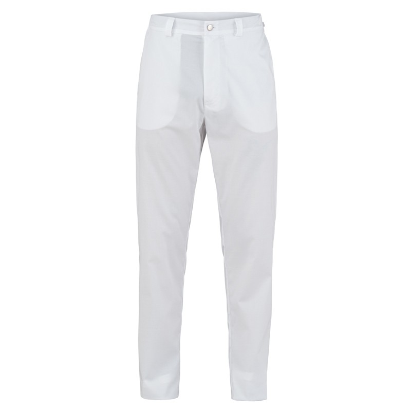 JACKIE - Pantalone unisex nero o bianco in tessuto tecnico leggero con cerniera e bottone - immagine 4