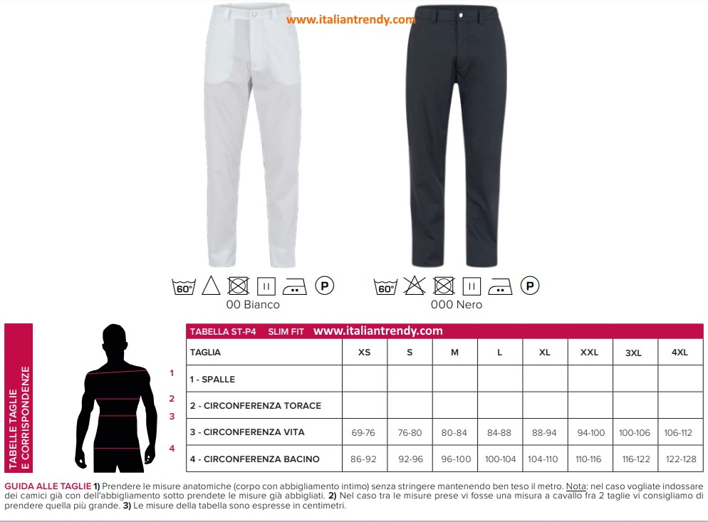 JACKIE - Pantalone unisex nero o bianco in tessuto tecnico leggero con cerniera e bottone - immagine 6